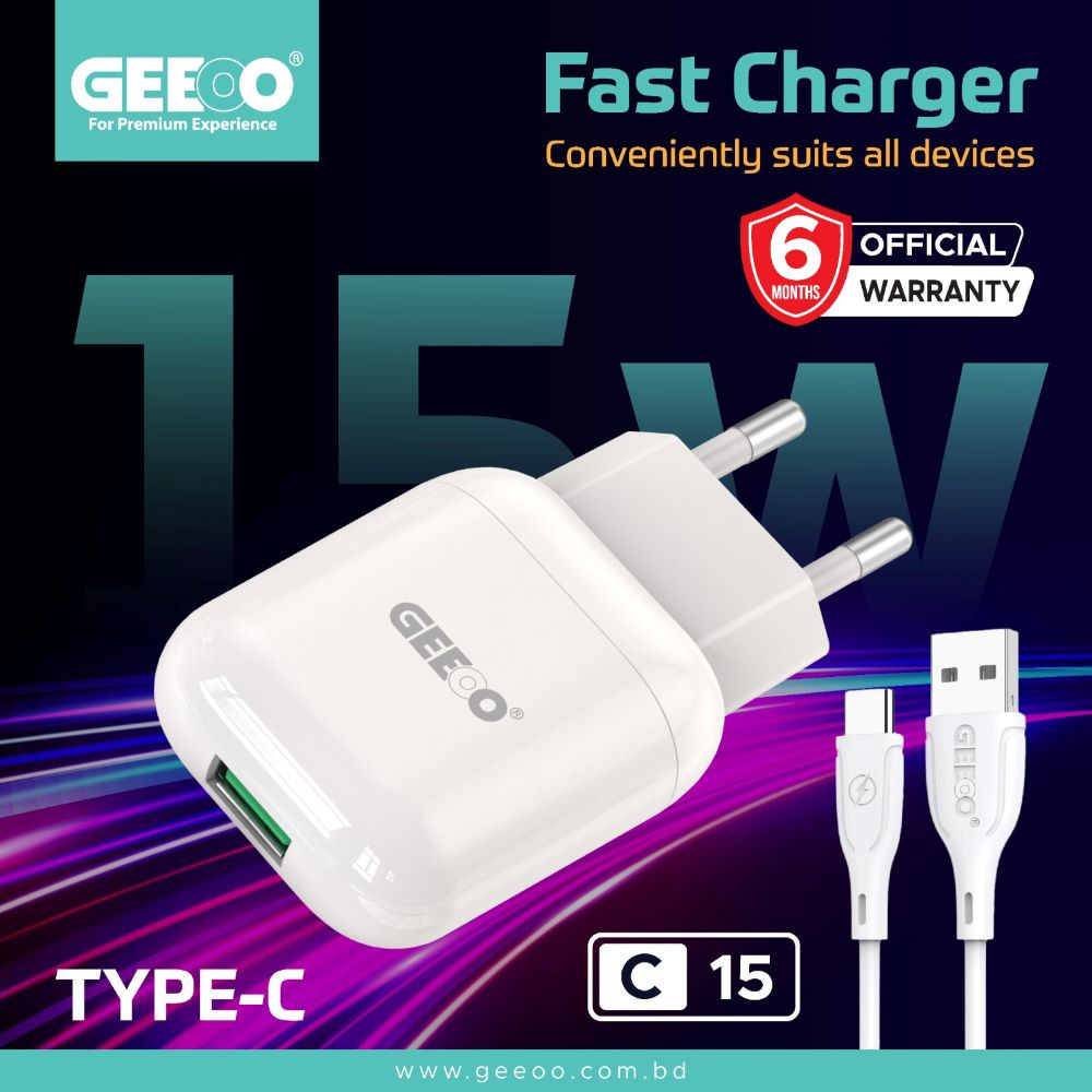 C15 (C) FAST CHARGER SET With 3A FAST CHARGING CABLE