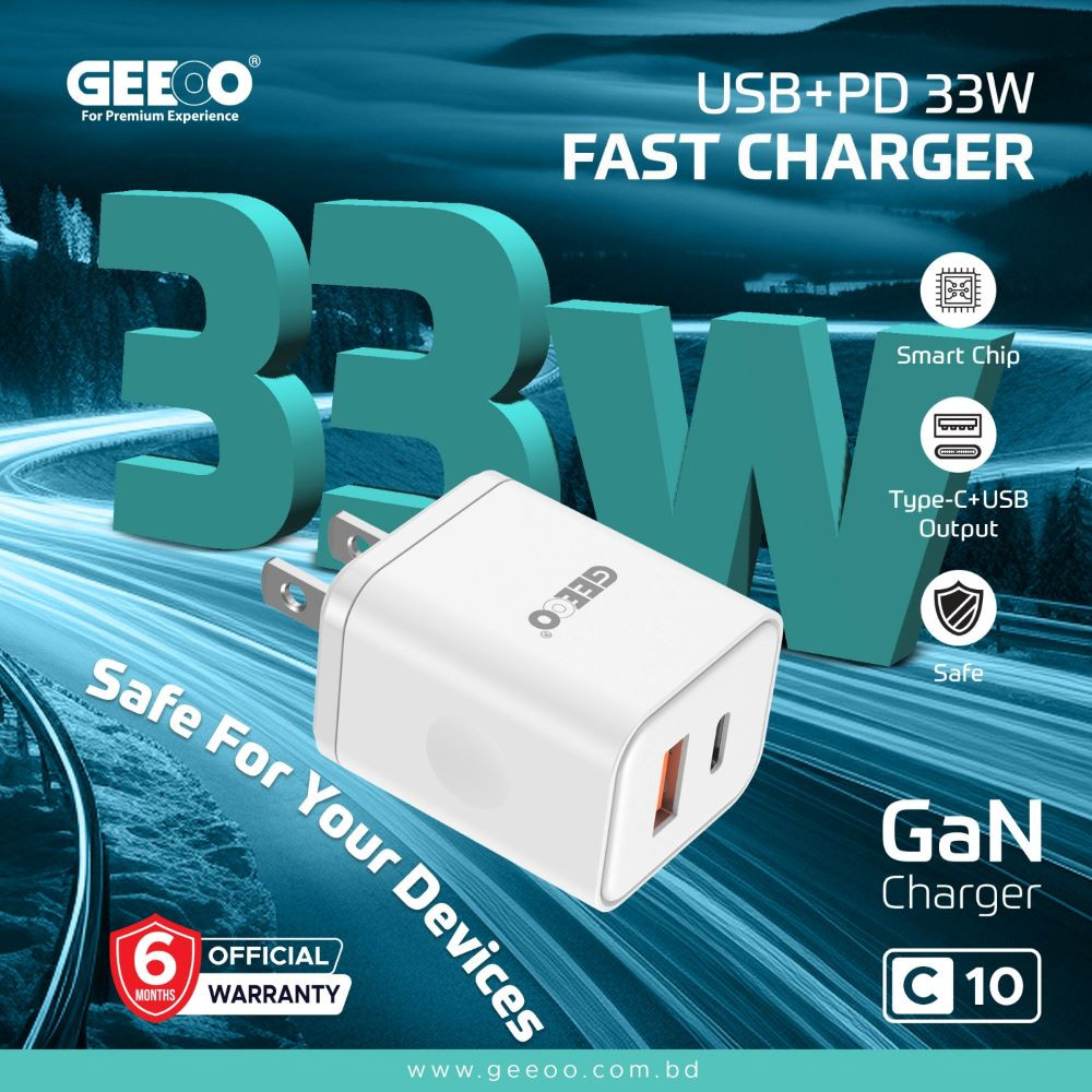 C10 USB + PD 33W Fast Charger
