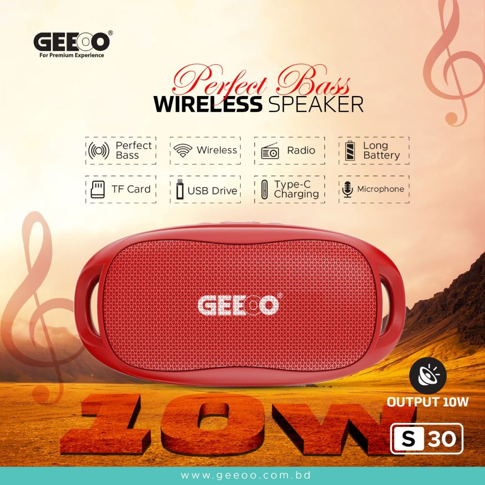S30 Perfect Bass Wireless Speaker