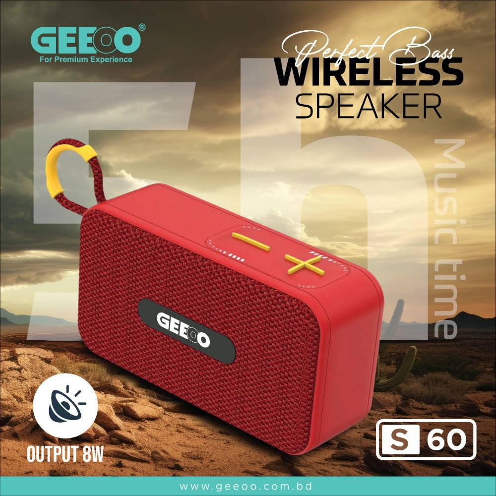 GEEOO S60 Perfect Bass Wireless Speaker