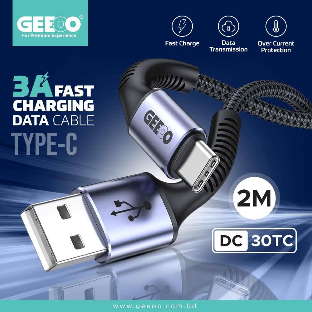 DC30 Type-C 3A Fast Charging Data Cable