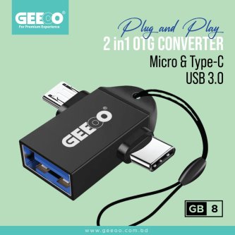 Image of GB8 (Micro & Type-C) 3.0 USB OTG Converter