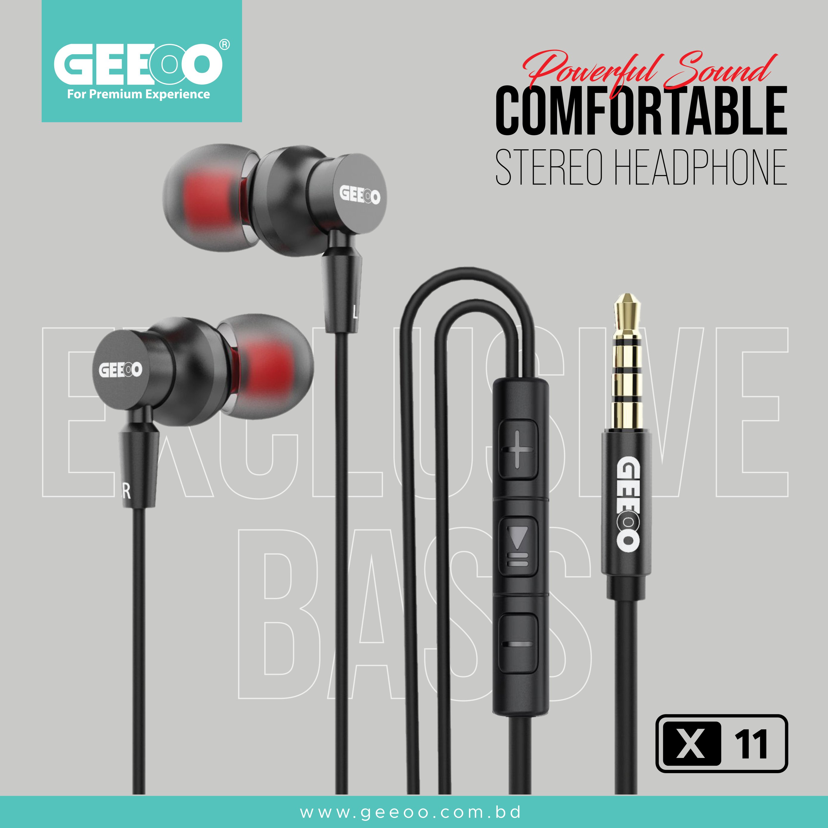 Image of X11 Powerful sound comfortable stereo Earphone